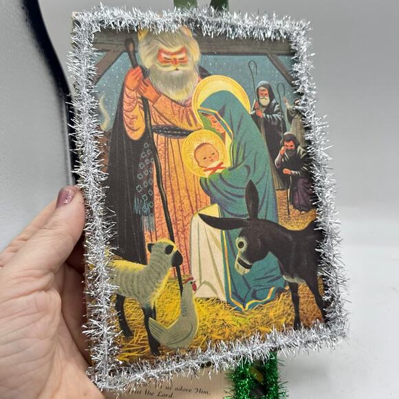 Vintage 1950s Children’s Story Book Page displays kitschy golden book Christmas - Picture 7 of 7